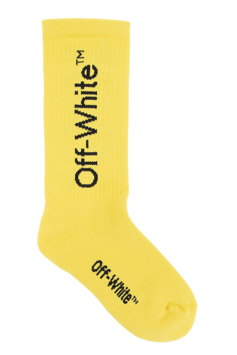 Off white socks yellow best sale